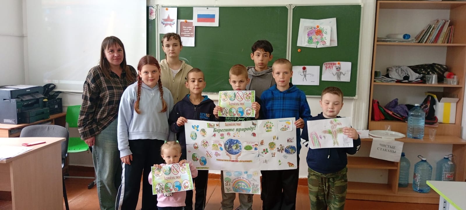 Новый день в пришкольном лагере "Чайка" был посвящен тематической миссии Движения Первых "Береги планету!". Новый день в пришкольном лагере "Чайка" был посвящен тематической миссии Движения Первых "Береги планету!"..