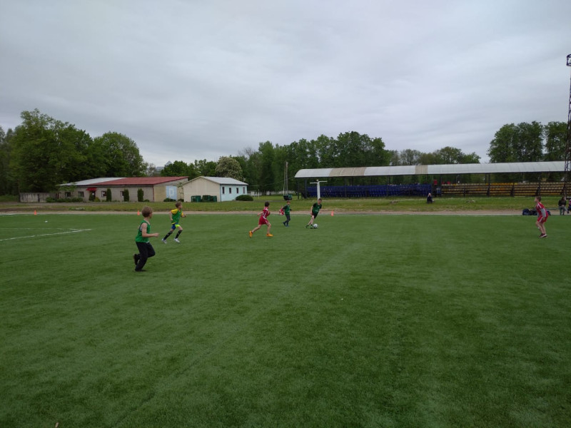 В рамках турнира &quot;Колосок&quot; среди сельских детских команд состоялась встреча с ветеранами областного футбола.